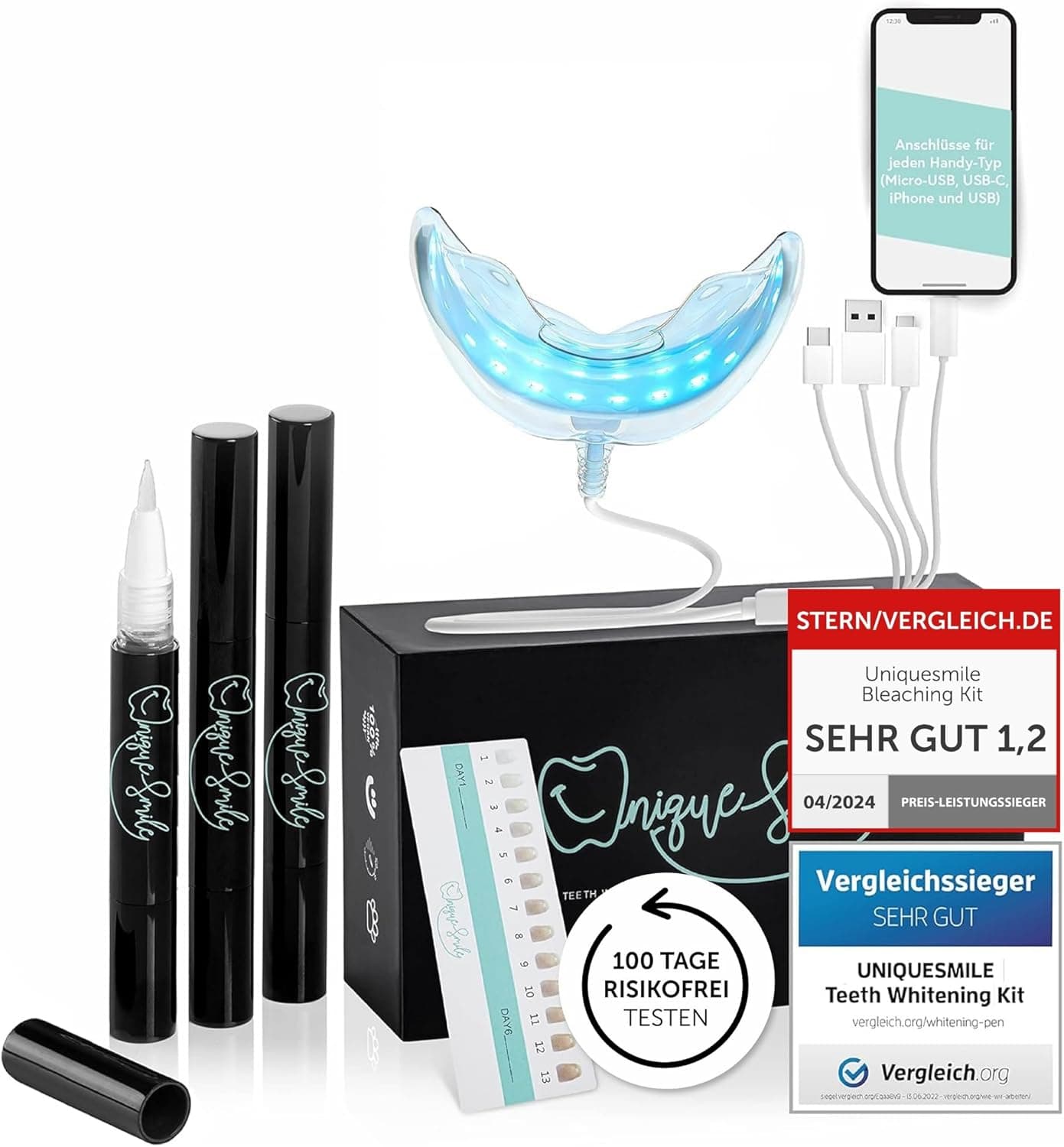 UniqueSmile High-Quality Teeth Whitening Kit